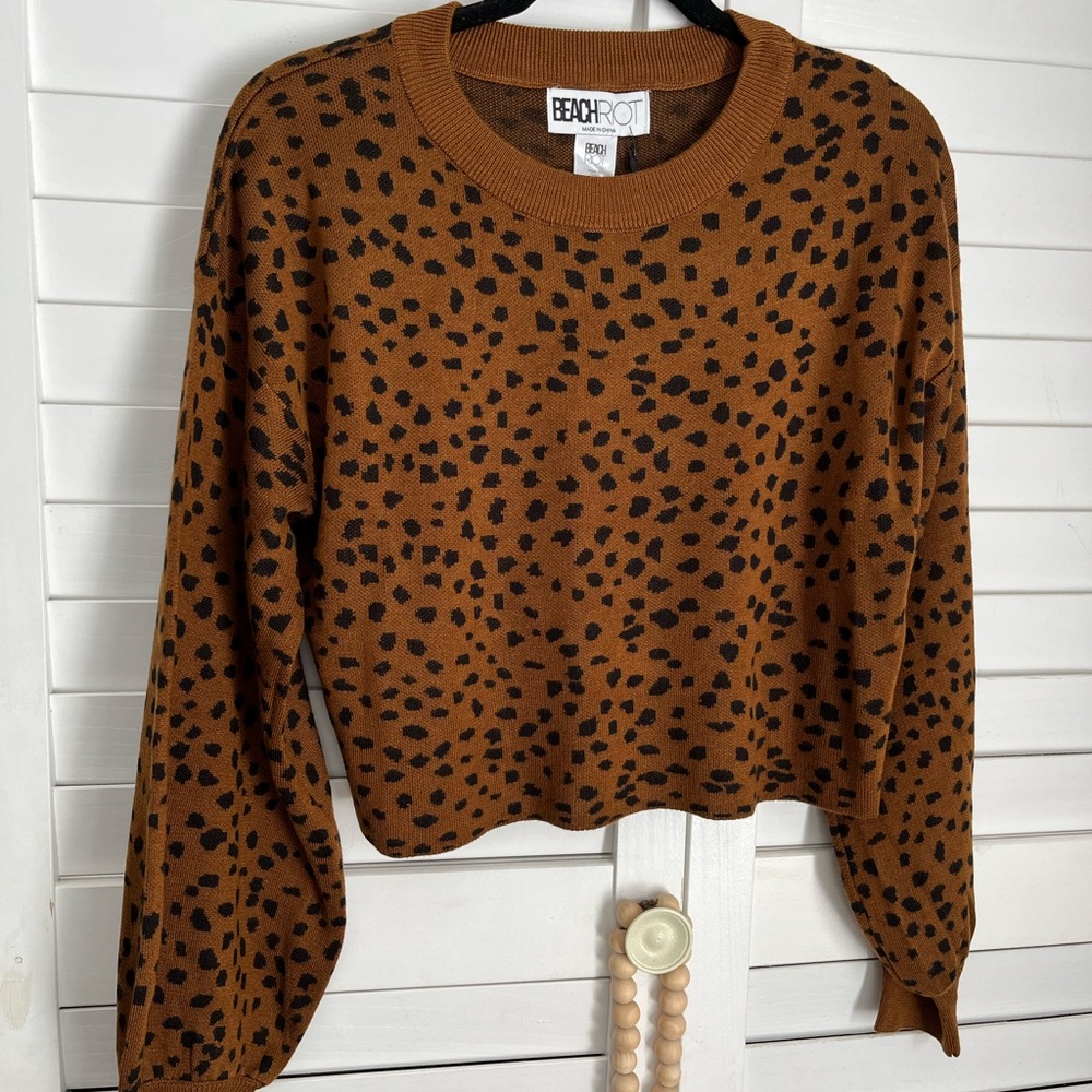 Beach Riot crop sweater